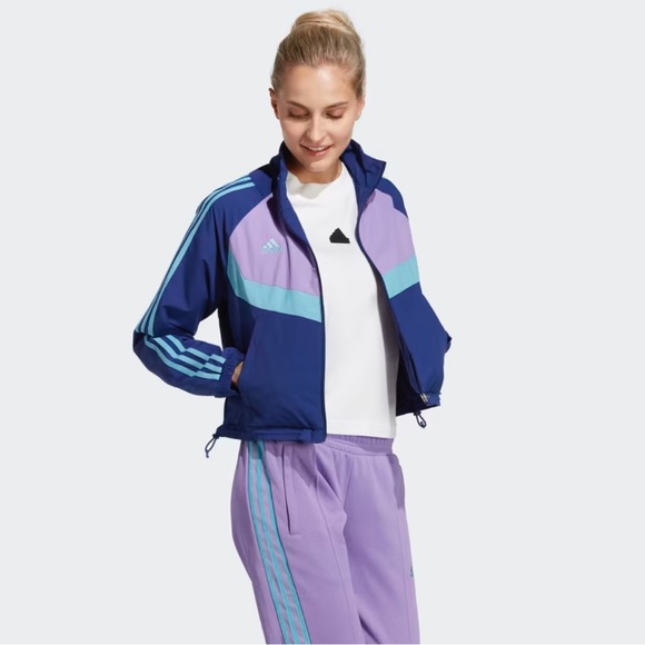 NEW Adidas Tiro Woven Blue Victory Jacket - Picture 5 of 9